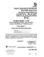 Preview for 391 page of Cessna skylance tc T182T Information Manual