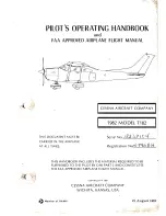 Preview for 1 page of Cessna T182 1982 Pilot Operating Handbook