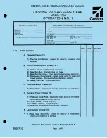 Preview for 1 page of Cessna T303 Maintenance Manual