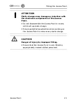 Предварительный просмотр 21 страницы CEStronics Omega active 247510F Fitting And Operating Instructions