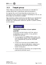 Preview for 5 page of CEStronics Omega Flex RF-NET Fitting And Operating Instructions