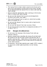 Preview for 10 page of CEStronics Omega Flex RF-NET Fitting And Operating Instructions