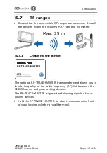 Preview for 17 page of CEStronics Omega Flex RF-NET Fitting And Operating Instructions