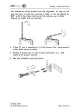 Preview for 22 page of CEStronics Omega Flex RF-NET Fitting And Operating Instructions