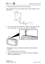 Preview for 23 page of CEStronics Omega Flex RF-NET Fitting And Operating Instructions