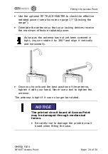 Preview for 24 page of CEStronics Omega Flex RF-NET Fitting And Operating Instructions