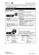 Preview for 25 page of CEStronics Omega Flex RF-NET Fitting And Operating Instructions