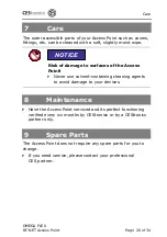 Preview for 26 page of CEStronics Omega Flex RF-NET Fitting And Operating Instructions