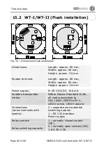 Preview for 60 page of CEStronics WT-I Fitting And Operating Instructions