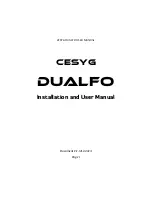 Предварительный просмотр 1 страницы CESYG DUALFO Installation And User Manual