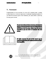 Preview for 3 page of CET PFP-14hpKHL-EM-MR Instruction Handbook Manual