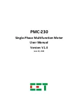 Preview for 1 page of CET PMC-230 User Manual