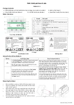 Предварительный просмотр 1 страницы CET PMC-340 Quick Start Manual