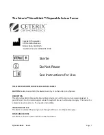 Ceterix NovoStitch Instructions For Use Manual preview