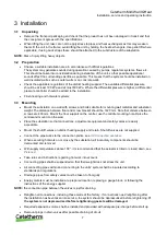 Preview for 9 page of Cetetherm Midi Wall IQHeat Installation, Service And Operating Instruction