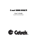 Предварительный просмотр 1 страницы Cetrek C-net 2000 MULTI User Manual