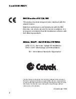 Предварительный просмотр 4 страницы Cetrek C-net 2000 MULTI User Manual