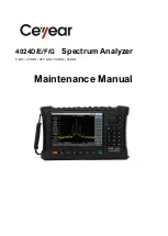 Предварительный просмотр 1 страницы Ceyear 4024 Series Maintenance Manual