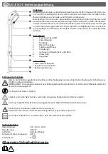 Preview for 2 page of CFH EBG 666 Instructions For Use Manual