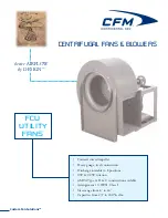 CFM FCU-08 Brochure & Specs предпросмотр