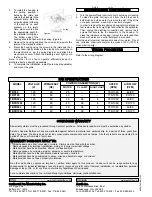 Preview for 2 page of CFM TBF120 Installation & Maintenance Instructions