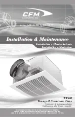 Preview for 1 page of CFM TF400 Installation & Maintenance