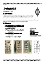 Preview for 1 page of CG Products Delay1022 Manual