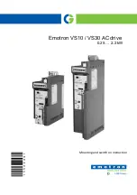 CG Products Emotron VS10 Series Mounting And Switch On Instruction preview