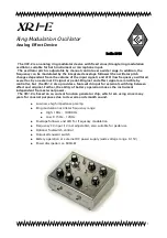 CG Products XR1-E Quick Start Manual preview