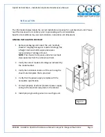 Preview for 5 page of CGC HKV020 Installation Operation & Maintenance