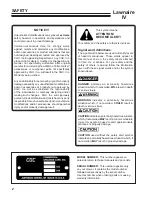 Предварительный просмотр 4 страницы CGC Lawnaire IV Technical Manual