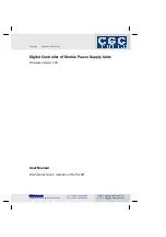 Preview for 1 page of CGC PSU-CTRL-2D User Manual