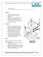 Preview for 8 page of CGC SpaceKeeper SKH008 Installation Operation & Maintenance