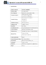 CGM MDR-01 Operation Manual preview