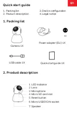 Предварительный просмотр 2 страницы Chacon IPCAM RI-03 Quick Start Manual