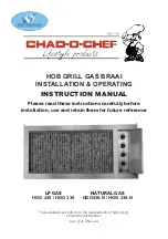 Preview for 1 page of CHAD-O-CHEF HGG 330 Instruction Manual