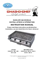 Предварительный просмотр 1 страницы CHAD-O-CHEF SGG320 Instruction Manual