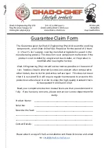 Preview for 11 page of CHAD-O-CHEF VFP 1000-N Installation & Operating Instruction Manual