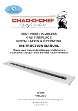 CHAD-O-CHEF VFSL 1600 Installation & Operating Instruction Manual preview