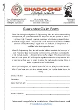 Preview for 11 page of CHAD-O-CHEF VFSL1600-N Installation & Operating Instruction Manual