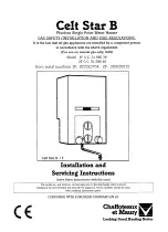 Preview for 1 page of Chaffoteaux & Maury 1F G.C. 51 980 39 Installation And Servicing Instrucnions