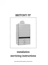 Chaffoteaux & Maury BRITONY FF Installation & Servicing Instructions Manual preview