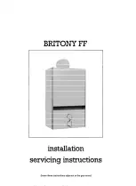 Preview for 1 page of Chaffoteaux & Maury BRITONY FF Installation & Servicing Instructions Manual