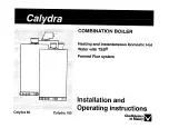 Предварительный просмотр 1 страницы Chaffoteaux & Maury Calydra 100 Installation And Operation Instruction Manual