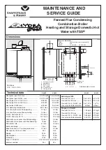 Предварительный просмотр 1 страницы Chaffoteaux & Maury Calydra green 24 Maintenance And Service Manual