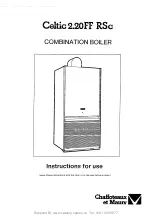 Предварительный просмотр 1 страницы Chaffoteaux & Maury Celtic 2.20FF RSc Instructions For Use