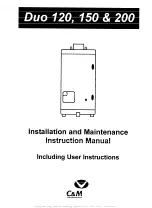 Chaffoteaux & Maury Dua 120 Installation And Maintenance Instruction Manual preview