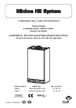 Chaffoteaux & Maury Minima HE System 24 Nat Installation, Servicing And Operation Manual preview