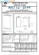 Chaffoteaux & Maury MINIMA MX2 24 FF NG Maintenance & Serice Manual preview