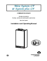 Chaffoteaux & Maury Mira System CF Installation And Operating Manual предпросмотр